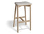 Andi Backless Bar Stool - Natural - Custom Upholstered