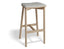 Andi Backless Bar Stool - Natural - Custom Upholstered
