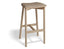 Andi Backless Bar Stool - Natural - Custom Upholstered