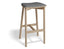 Andi Backless Bar Stool - Natural - Custom Upholstered