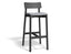 Andi Bar Stool - Black - Custom Upholstered
