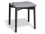 Andi Low Stool - Black - Custom Upholstered