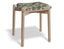 Andi Low Stool - Natural - Custom Upholstered