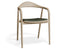 Arki Armchair - Natural - with Pad - with Black Vegan Leather Cushion