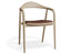 Arki Armchair - Natural - with Pad - with Black Vegan Leather Cushion