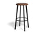 Atlas Bar Stool - Black - Vintage PU Seat