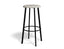 Atlas Bar Stool - Black - Fabric Seat