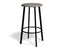 Atlas Bar Stool - Black - Vintage PU Seat