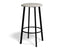 Atlas Bar Stool - Black - Fabric Seat