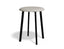 Atlas Low Stool - Black - Fabric Seat