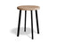 Atlas Low Stool - Black - Natural Seat