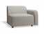 Atticus Modular Sofa Section - Right Arm - Oyster Grey