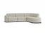 Atticus Modular Sofa - Config D or E Curved Open End - Ivory Cream