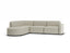 Atticus Modular Sofa - Config D or E Curved Open End - Ivory Cream