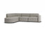 Atticus Modular Sofa - Config D or E Curved Open End - Oyster Grey