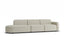 Atticus Modular Sofa - Config H or I Curved Open End - Ivory Cream