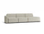Atticus Modular Sofa - Config H or I Curved Open End - Ivory Cream