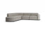 Atticus Modular Sofa - Config J or K Curved Open End - Oyster Grey