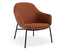 Core Lounge Chair - 4 Post Base - Terracotta Brown