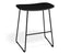 Elva Low Stool - Black Seat - Black Frame