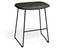 Elva Low Stool - Black Seat - Green Pad - Black Frame