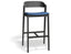 Grayson Bar Stool - Black - Custom Upholstered