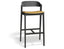 Grayson Bar Stool - Black - Custom Upholstered