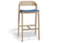Grayson Bar Stool - Natural - Custom Upholstered