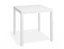 Halki Table Matt White Aluminium 77cm x 77cm