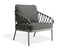 Kara Lounge Chair - Outdoor - Single - Eucalyptus Green - Granite Grey Cushions