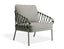 Kara Lounge Chair - Outdoor - Single - Eucalyptus Green - Granite Grey Cushions