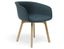 Lonsdale Armchair - Natural - Blue Fabric