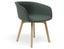 Lonsdale Armchair - Natural - Green Fabric