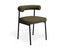 Marlowe Dining Chair - Black Legs - Forest Green Fabric