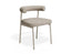Marlowe Dining Chair - Grey Legs - Fawn Beige Fabric