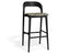 Mia Stool - Black - Custom Upholstered