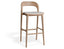 Mia Stool - Natural - Custom Upholstered