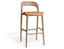 Mia Stool - Natural - Custom Upholstered