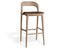 Mia Stool - Natural - Custom Upholstered