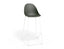 Pebble Olive Green Stool Shell Seat - Bar Stool 75cm Seat - White Base