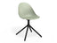 Pebble Chair Mint Green with Shell Seat - Swivel Base - Black
