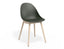 Pebble Chair Olive Green with Shell Seat