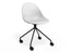Pebble Chair White Upholstered Vintage Seat