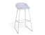Pop Stool - Powder Blue Frame and Shell Seat  - 75cm Commercial Bar Height
