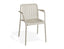 Roku Armchair - Outdoor - Latte - Chair with Green Cushion