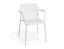 Roku Armchair - Outdoor - White - Chair with Terracotta Cushion