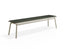 Roku Bench 190cm - Outdoor - Latte - Bench with Green Cushion