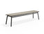 Roku Bench 190cm - Outdoor - Charcoal - Bench with Husk Cushion