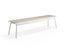 Roku Bench 190cm - Outdoor - White - Bench with Husk Cushion