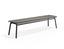 Roku Bench 190cm - Outdoor - Charcoal - Bench with Sandy Grey Cushion